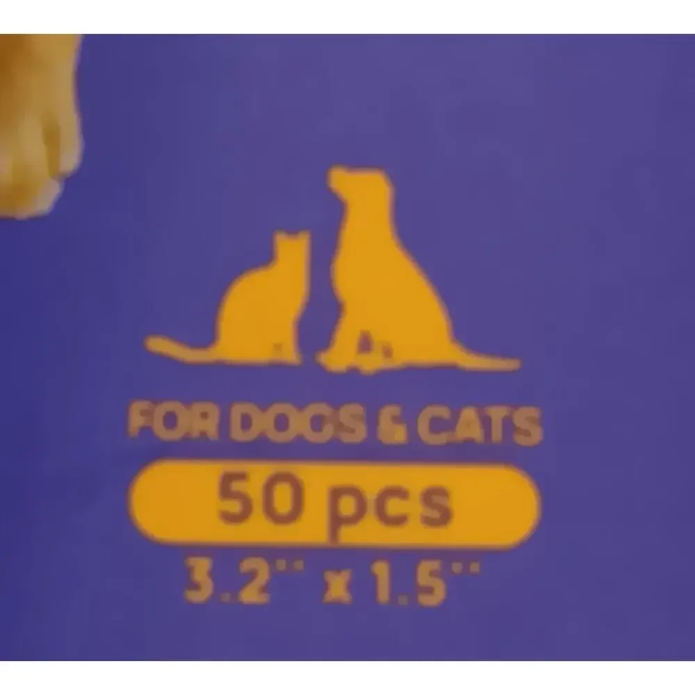 HICC Pet Dental Finger Wipes 50 Ct Freshens Breath Plaque Control NEW 2027